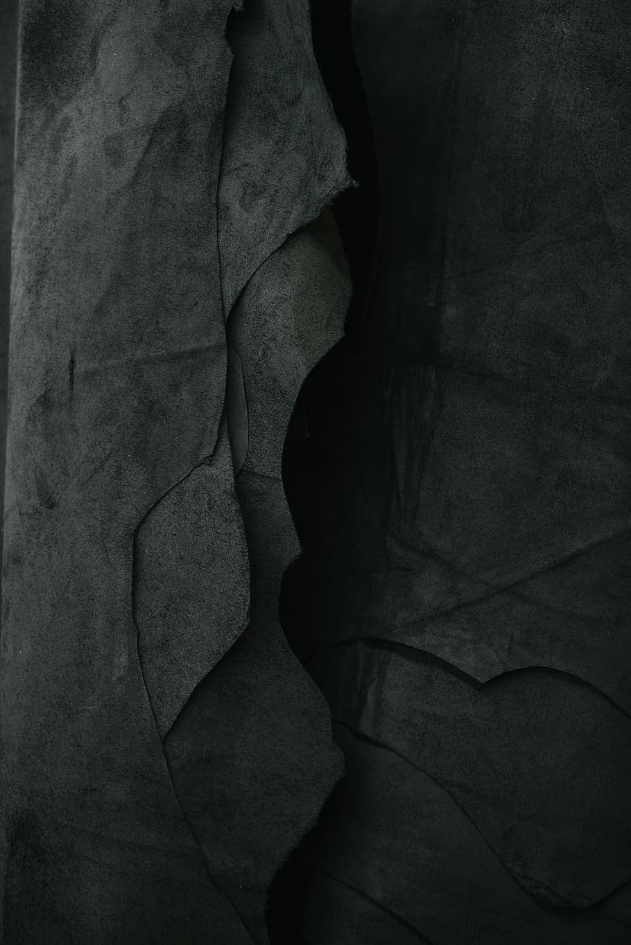 Darkened Image Of A Rock Wall