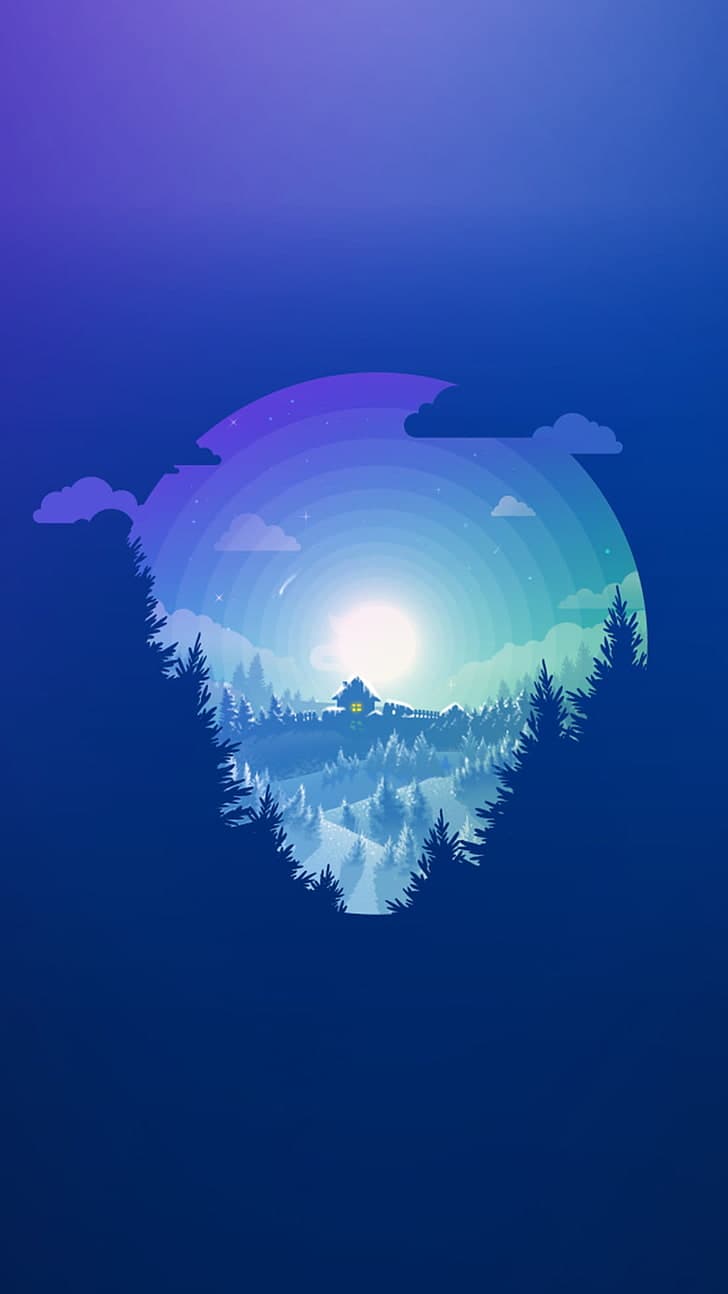 Material Style Minimalism Cabin Wallpaper Preview