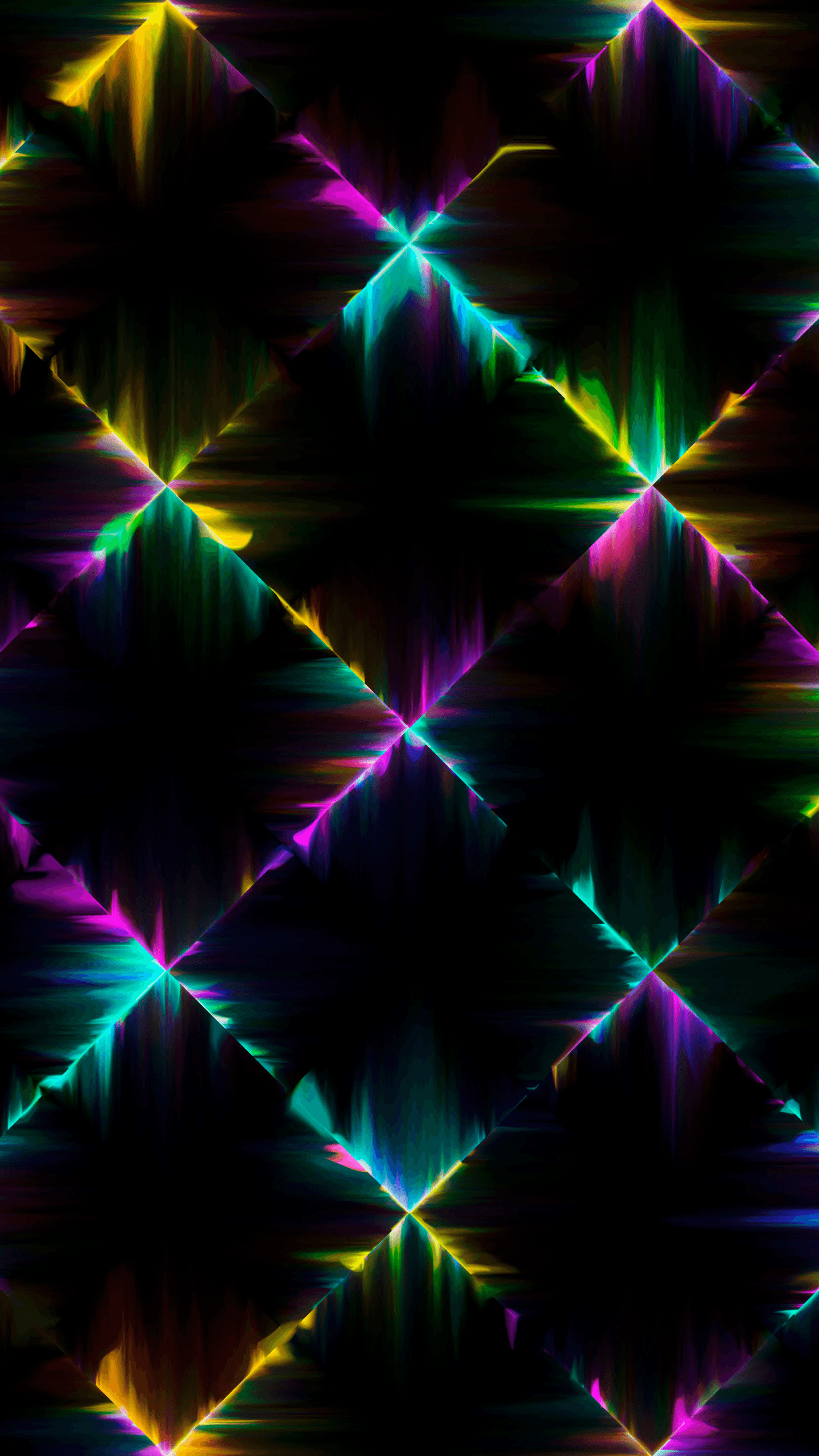 Neon Lights Colorful Black Background x 1