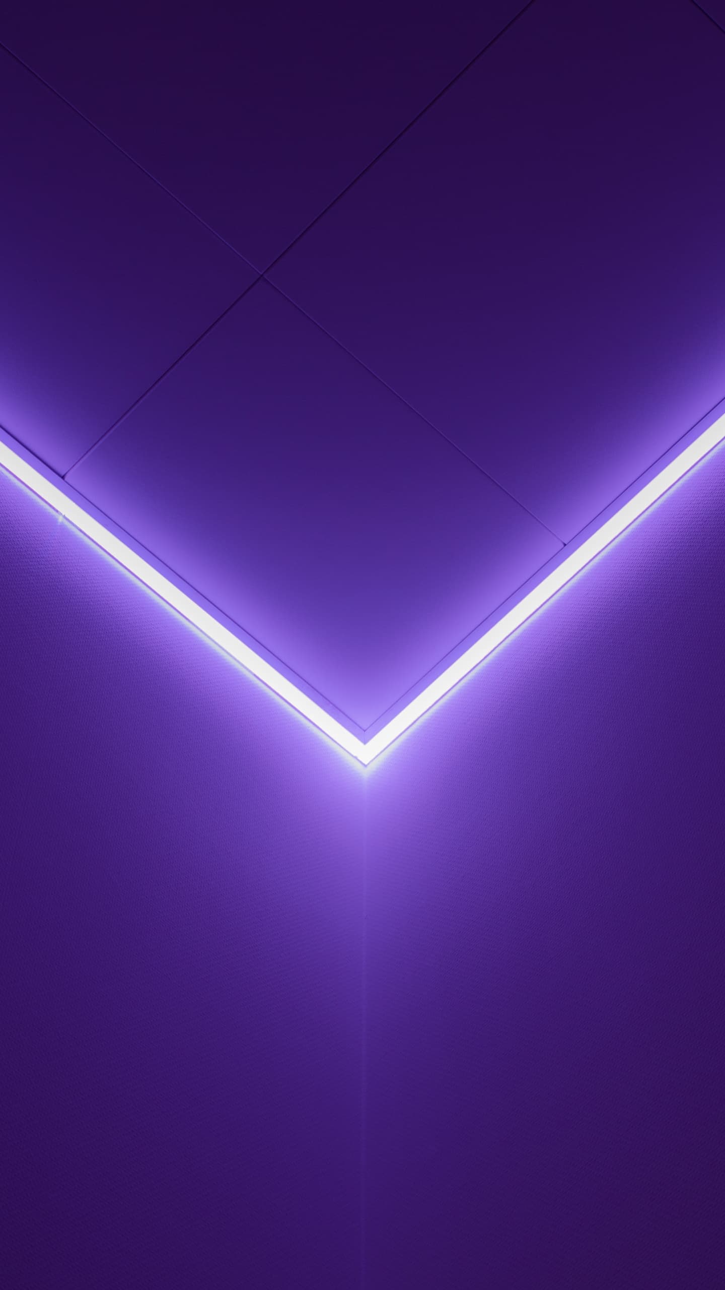 Purple Light Geometric Glowing Lines Minimalist 5k x