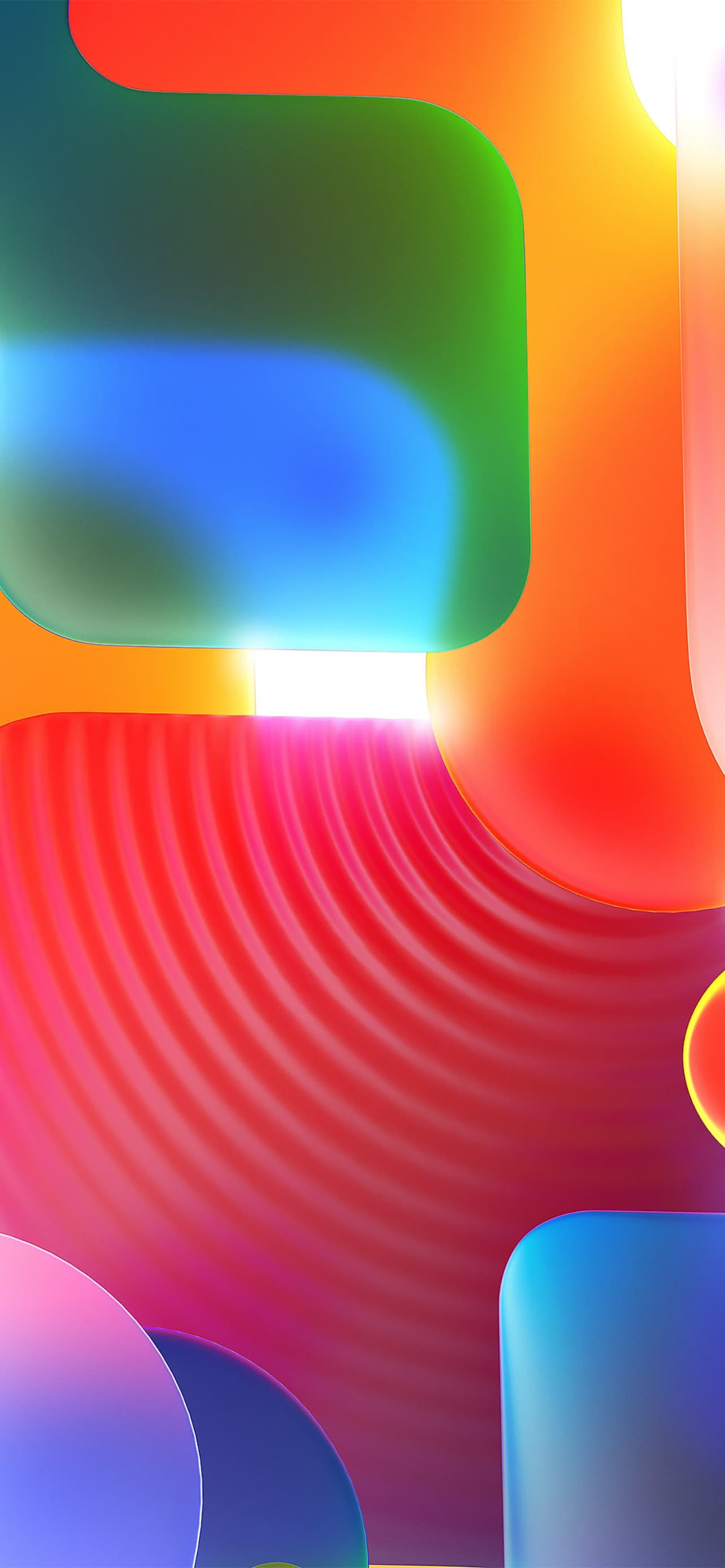 Shapes Colorful 3d Gradients Light Glow Aesthetic x