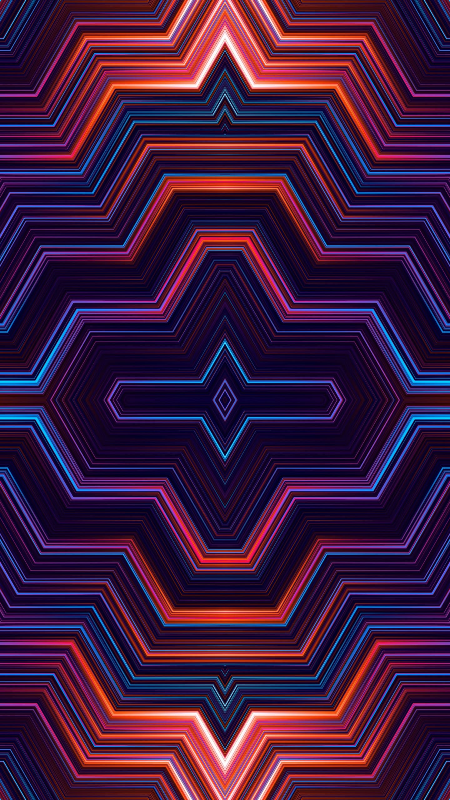 Symmetry Geometric Colorful Lines x