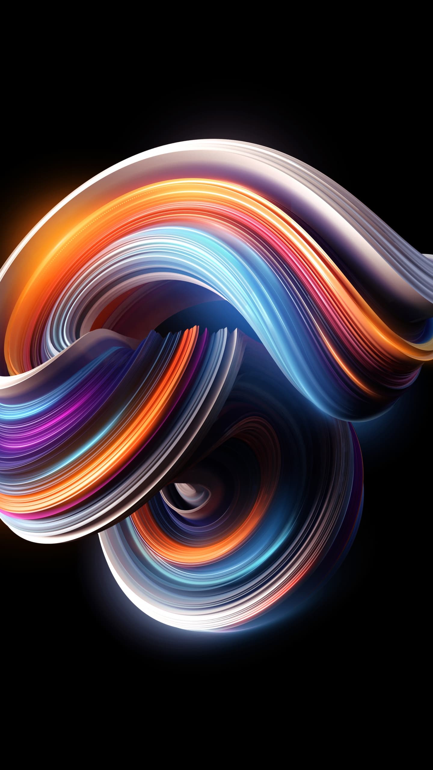 Abstract Background Glow Black Background Amoled 5k x