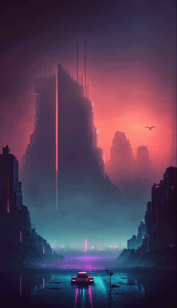Ai Art Illustration Vertical Portrait Display Cyberpunk Hd Wallpaper Preview