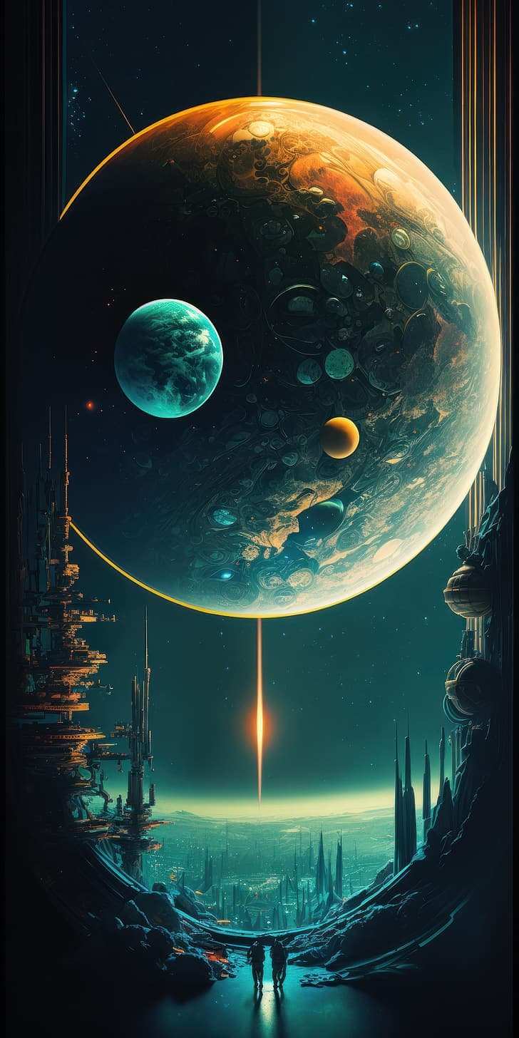 Ai Art Vertical Portrait Display Illustration Science Fiction Hd Wallpaper Preview