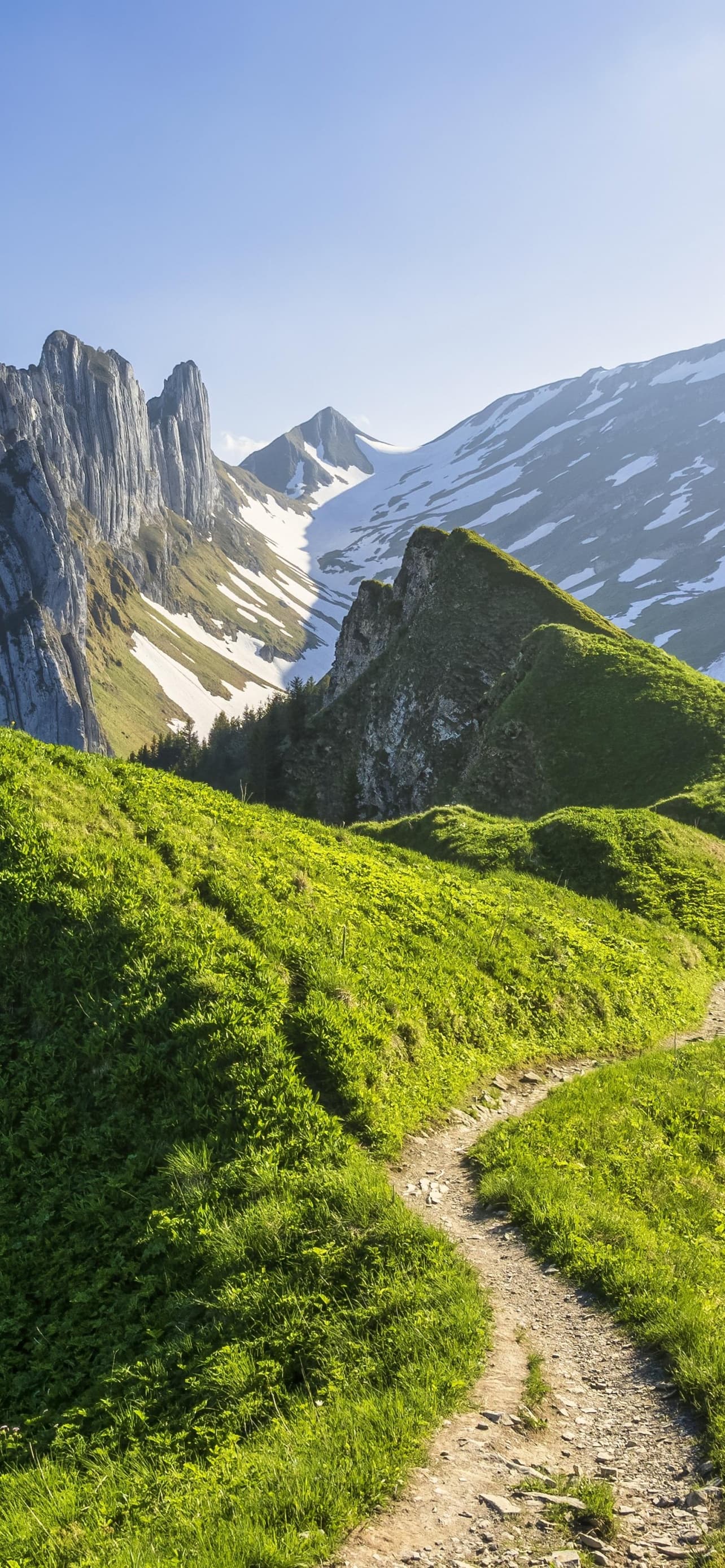 Appenzell Alps Switzerland Mountain Range Glacier Mountains x - free HD phone wallpaper for iPhone and Android, 1284x2778