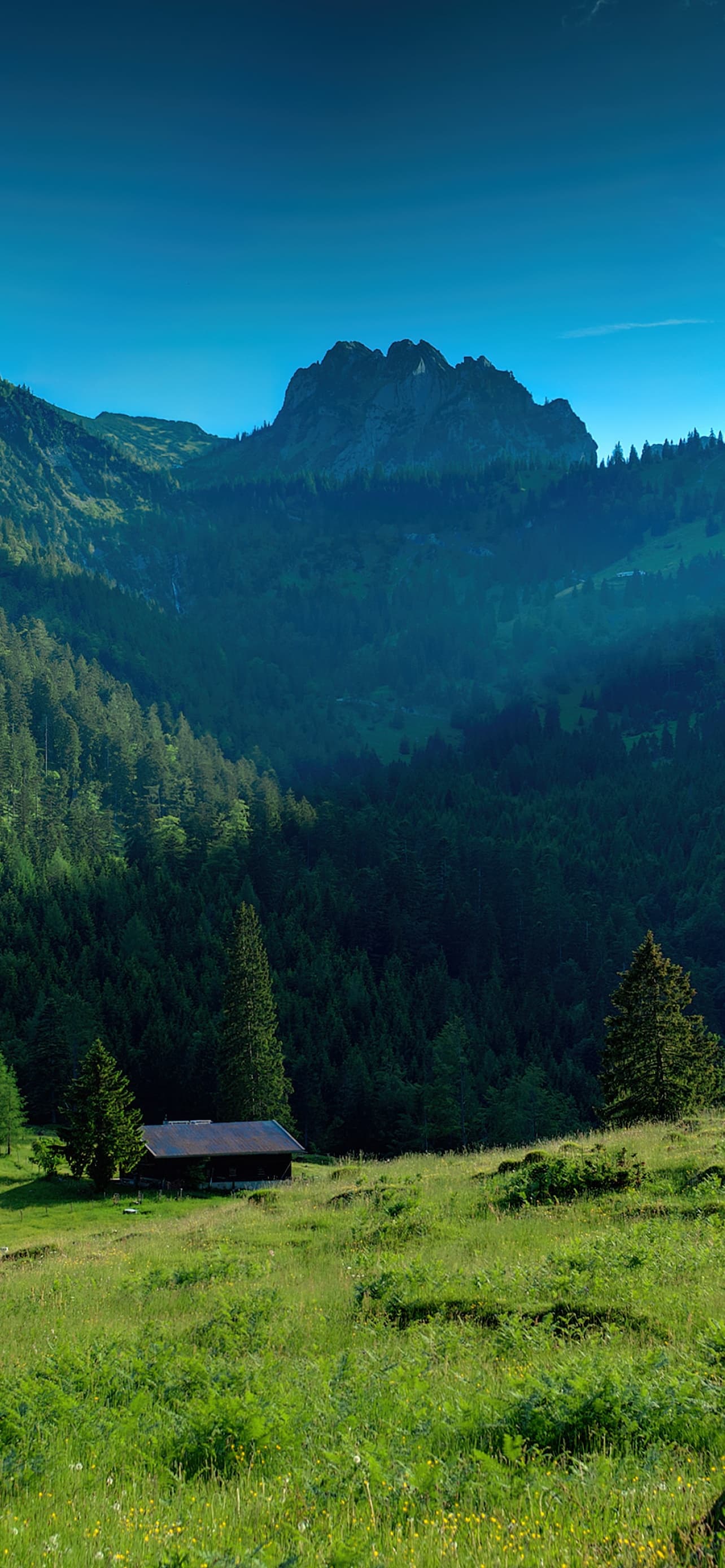 Bavarian Alps Mountains Sunny Day Landscape Countryside x - free HD phone wallpaper for iPhone and Android, 1284x2778