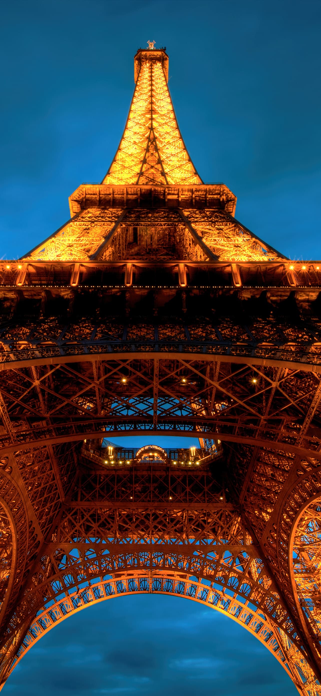 Eiffel Tower La Tour Eiffel Night Cloudy Sky Sunset Paris x
