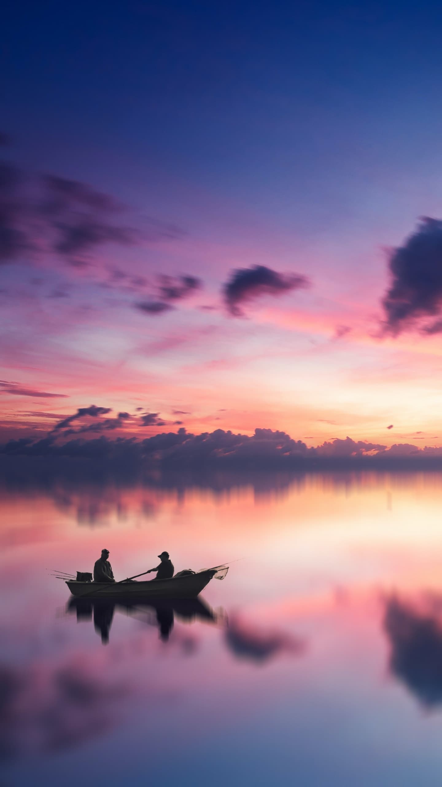 Golden Hour Sunset River Aesthetic Boating Dusk Reflection x - free HD phone wallpaper for iPhone and Android, 1284x2778