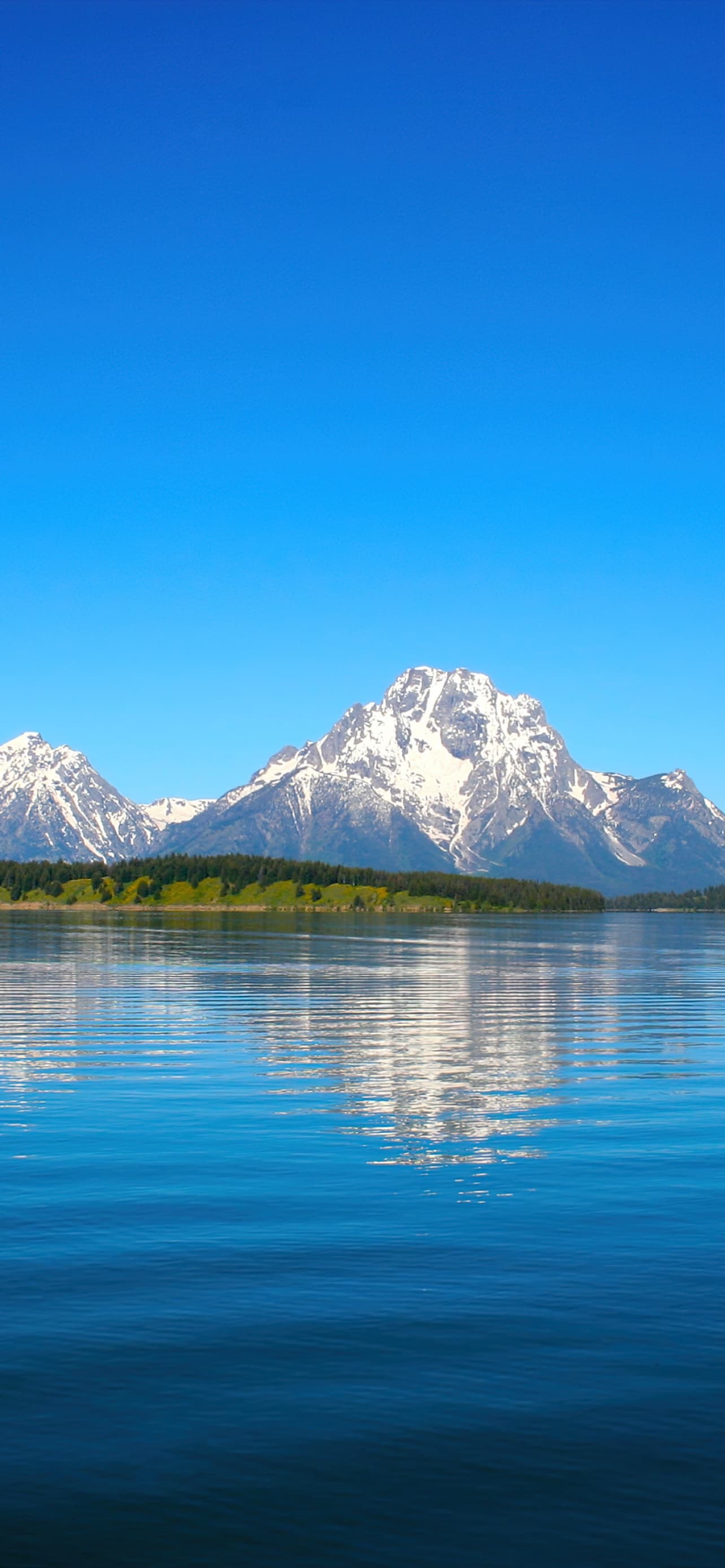 Jenny Lake Landscape Grand Teton National Park Sunny Day x
