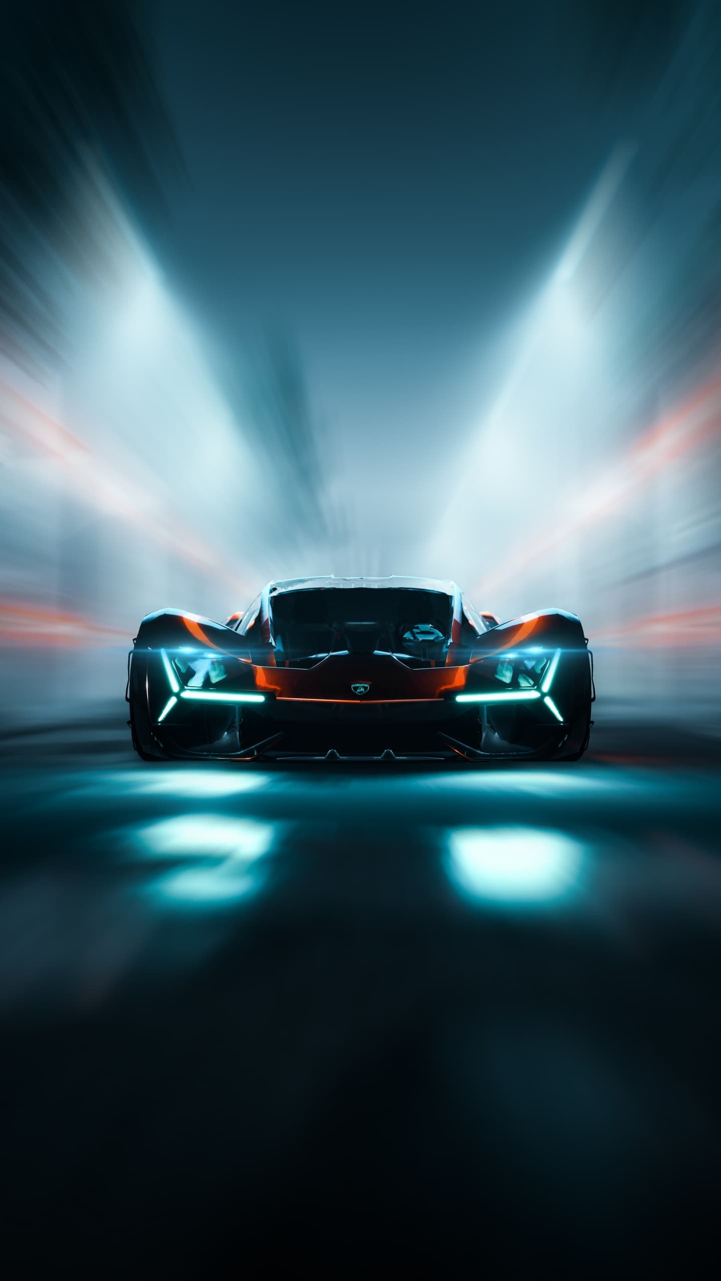 Lamborghini Terzo Millennio Supercars Digital Composition x - free HD phone wallpaper for iPhone and Android, 1284x2778