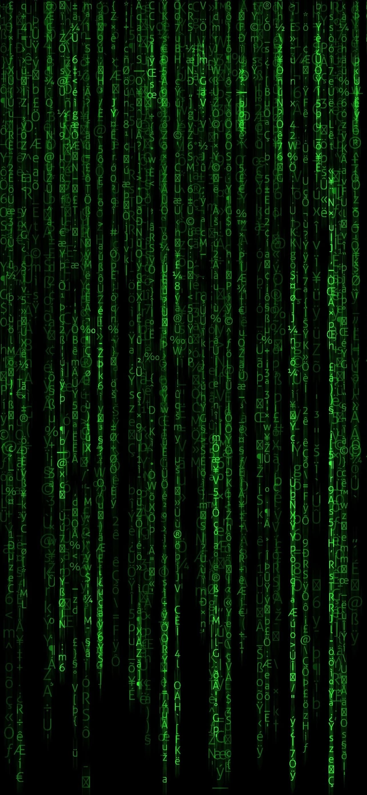 Matrix Program Falling Data Illustration Green Code Black x - free HD phone wallpaper for iPhone and Android, 1284x2778