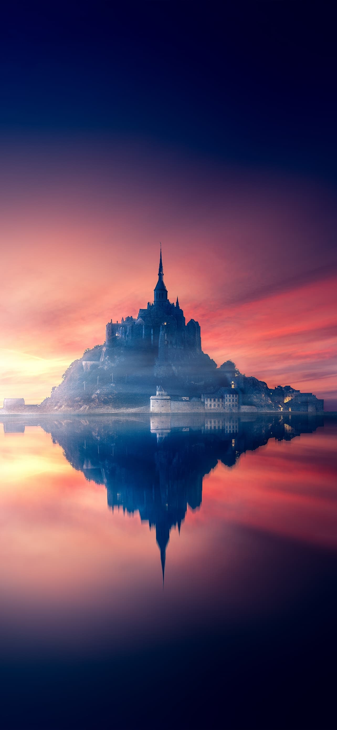 Mont Saint Michel Sunset Twilight Dawn Reflection Normandy x