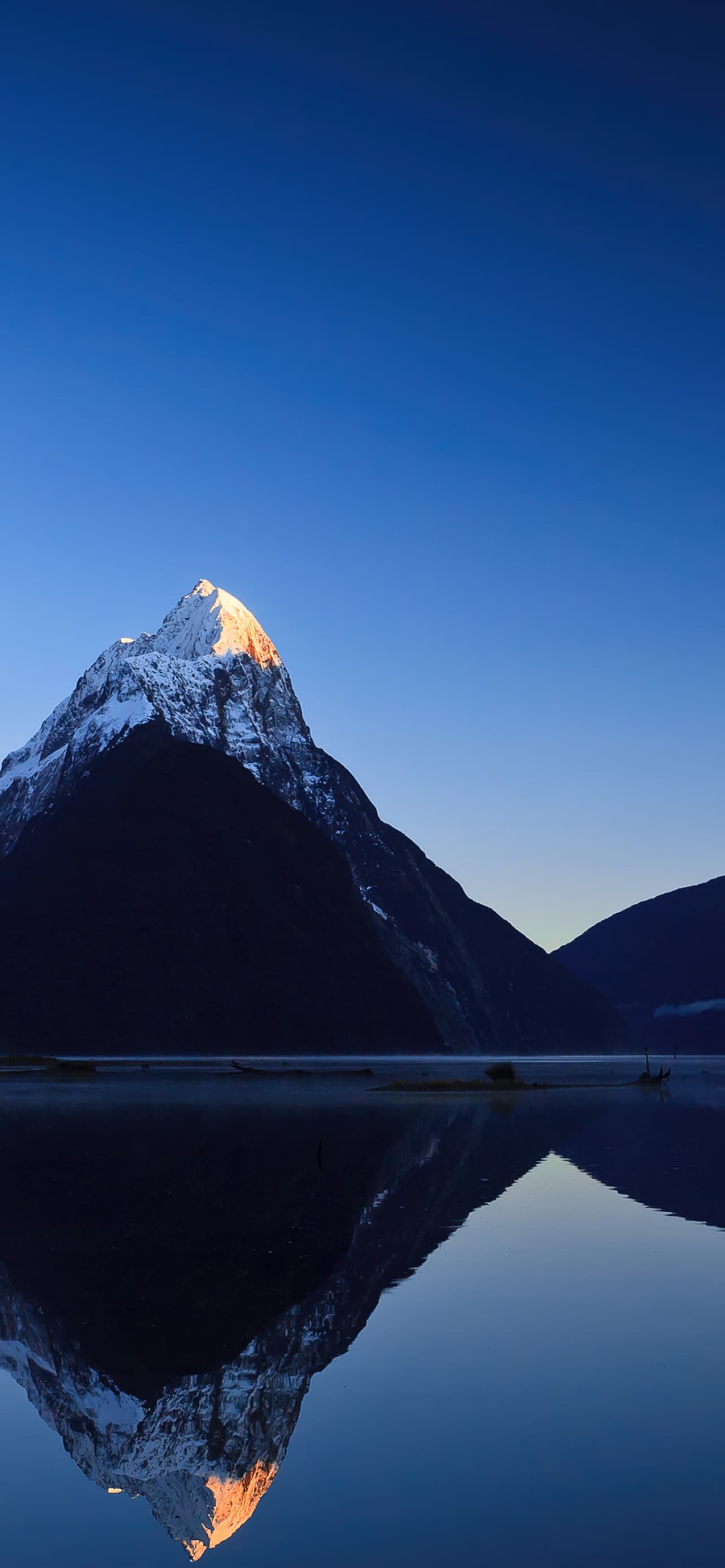 Morning Sunrise Blue Sky Mountains Reflections Milford x