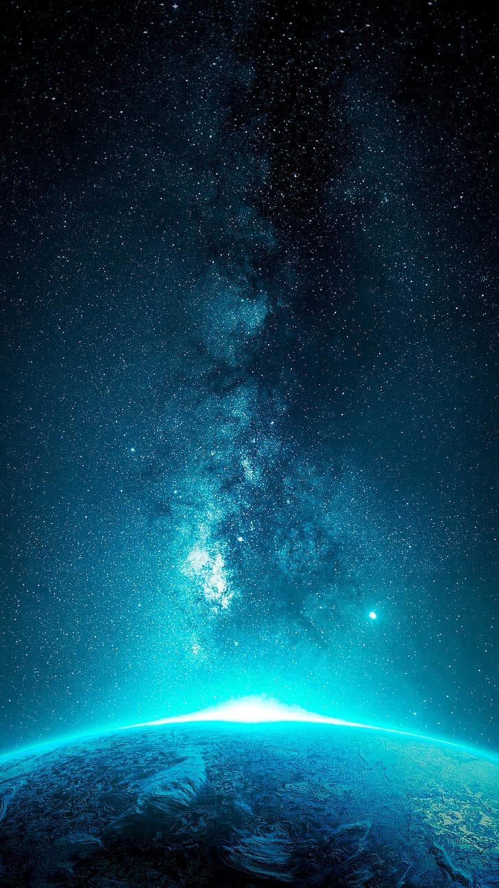 Portrait Display Vertical Artwork Digital Art Space Hd Wallpaper Preview - free HD phone wallpaper for iPhone and Android, 1284x2778
