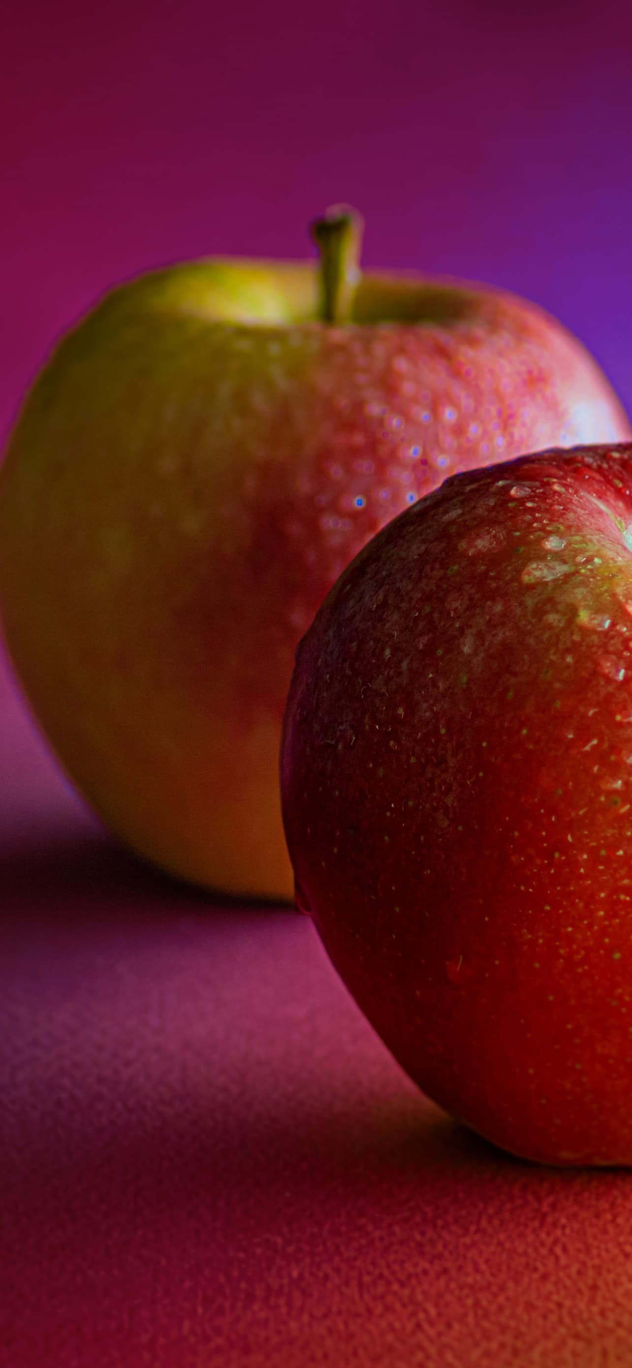 Red Apples Dew Drops Water Drops Pair Fruits Healthy x - free HD phone wallpaper for iPhone and Android, 1284x2778