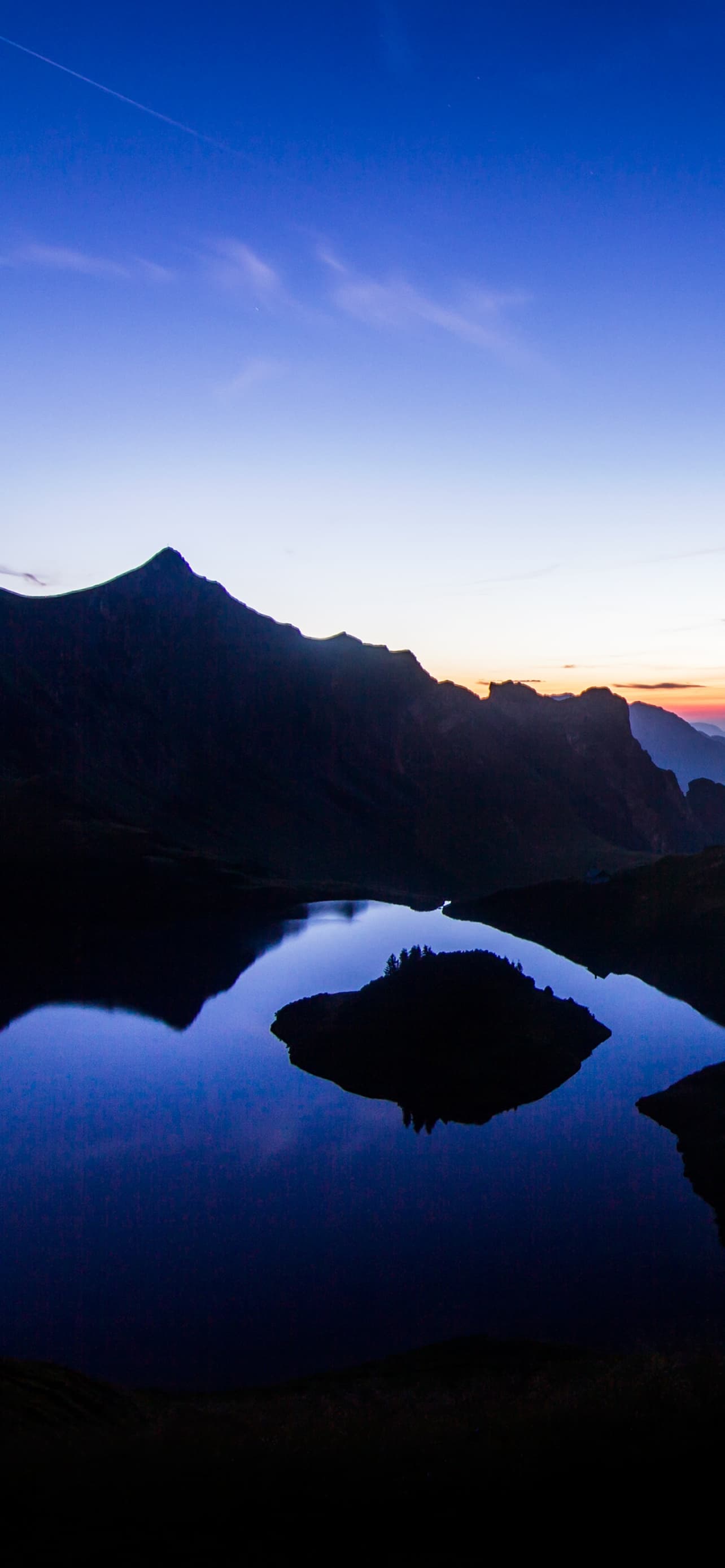 Schrecksee Lake Germany Sunset Mirror Lake Hinterstein x - free HD phone wallpaper for iPhone and Android, 1284x2778