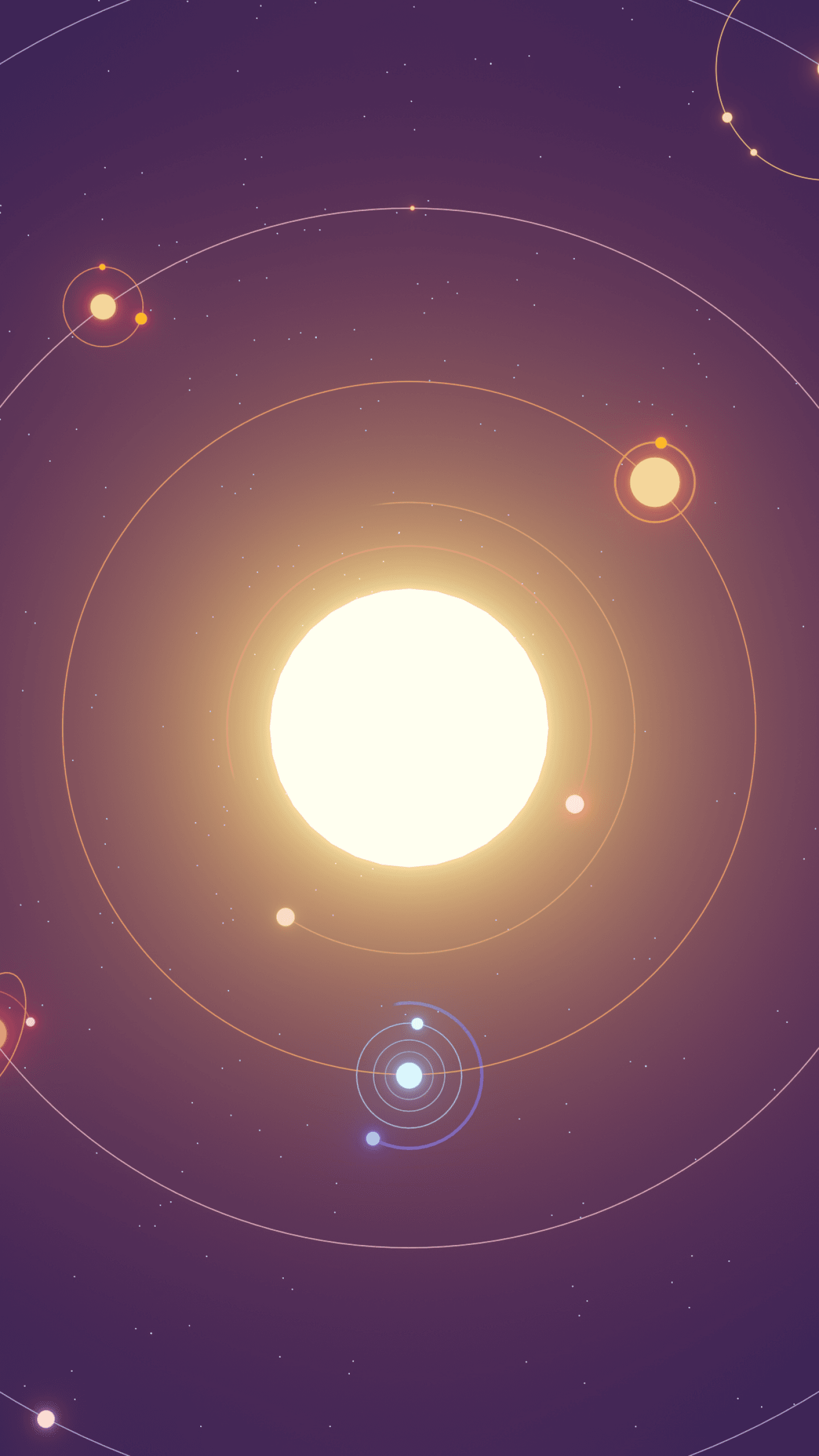 Solar System Planets Galaxy Orbit Sun Moon Stars Universe x - free HD phone wallpaper for iPhone and Android, 1284x2778