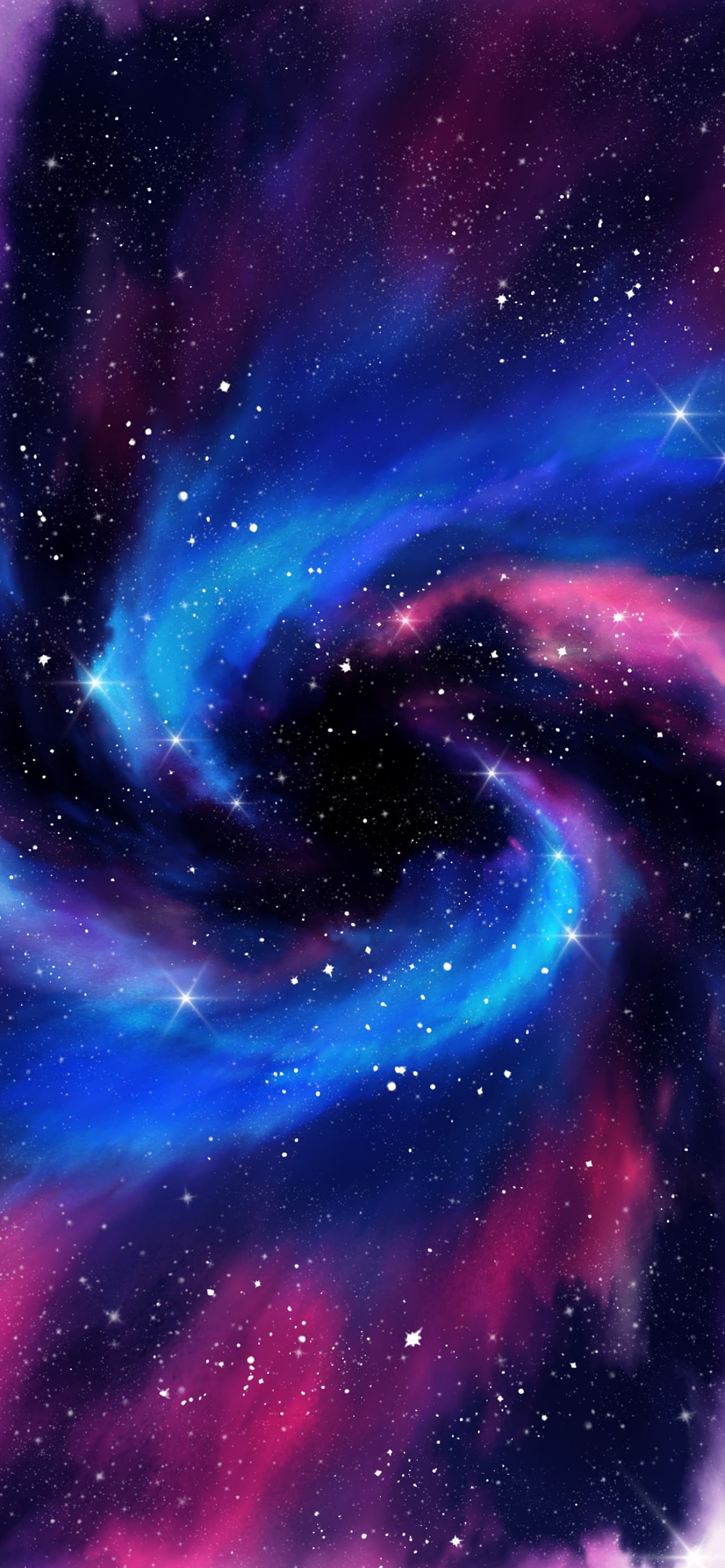 Spiral Galaxy Milky Way Stars Deep Space Colorful Astronomy x - free HD phone wallpaper for iPhone and Android, 1284x2778