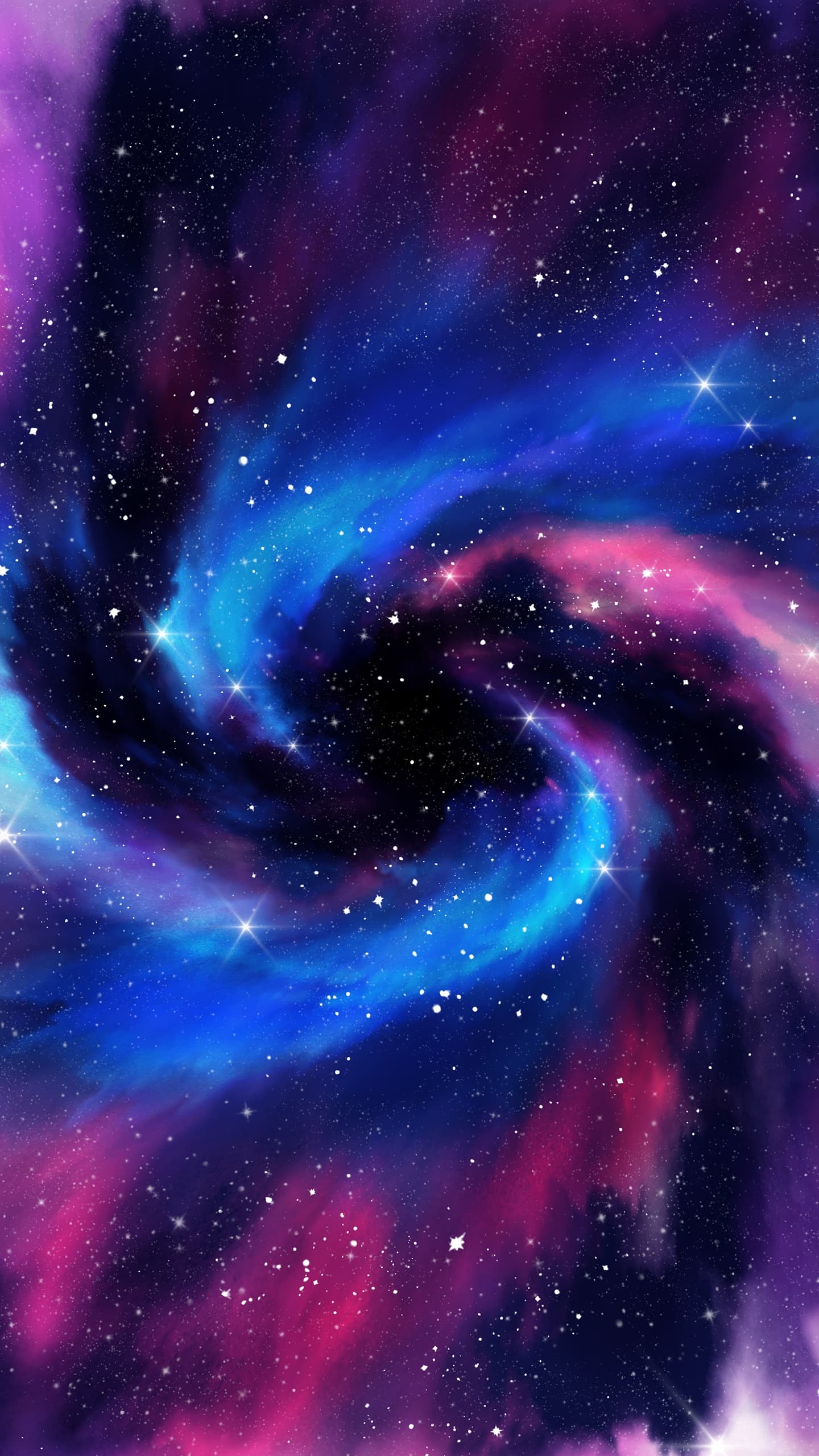 Spiral Galaxy Milky Way Stars Deep Space Colorful Astronomy x