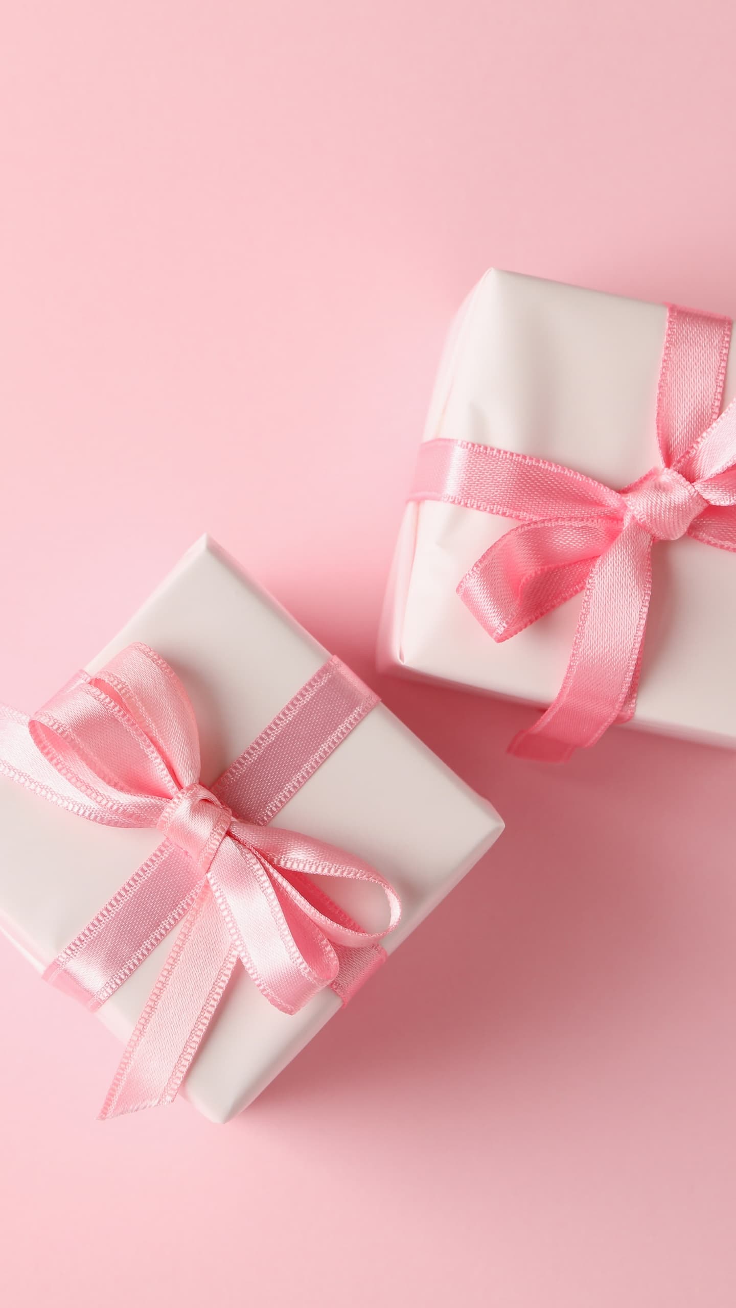 Womens Day March 8th Gifts Gift Boxes Peach Background 5k x